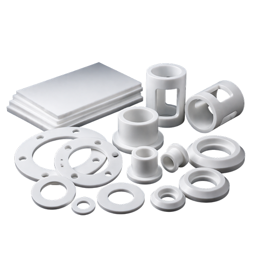 White plastic industrial component